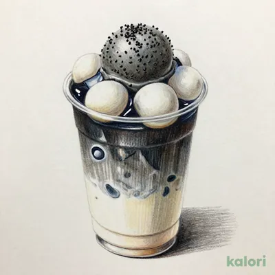 黒胡麻あん白玉フロートラテ（ICED・L・ミルク）