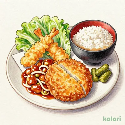 Chicken Minced Cutlet & Stamina Chicken Set Meal