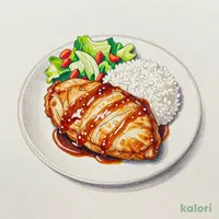 チキンカツ エスカロップ定食（カツ1枚）