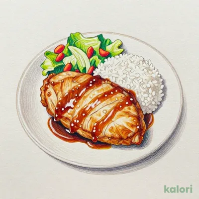 チキンカツ エスカロップ定食（カツ1枚）