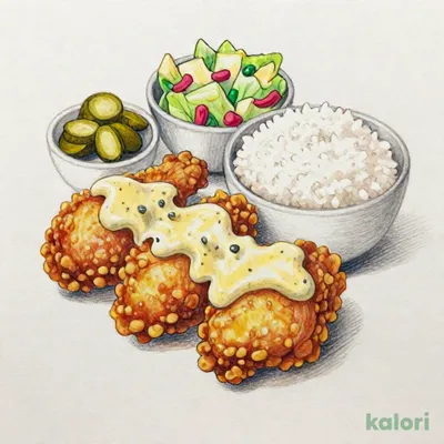 タルタルザンギ定食（ザンギ3ケ）