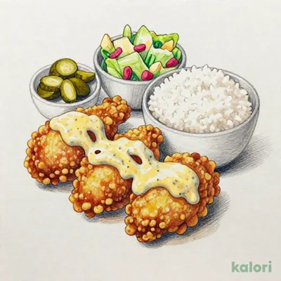 タルタルザンギ定食（ザンギ4ケ）