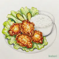 山椒ザンギ定食（ザンギ4ケ）