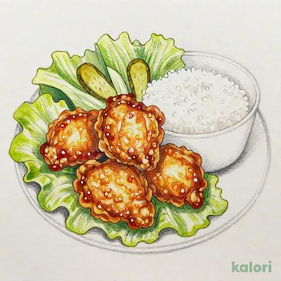 山椒ザンギ定食（ザンギ4ケ）