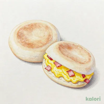 朝食マフィンサンド（エッグベーコン）
