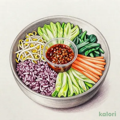 1食分の野菜が摂れる！ビビンバ風サラダボウル