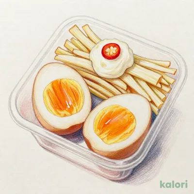 たんぱく質が摂れる！半熟煮たまご（メンママヨ）