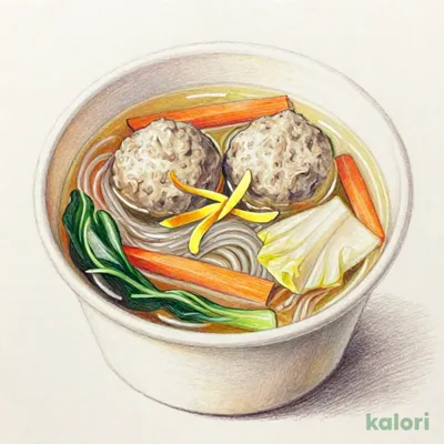 ゆず香る！鶏団子と春雨の和風スープ