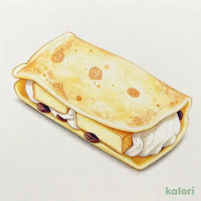 もちもち食感のクレープ　ラム風味レーズン＆マスカルポーネ風味