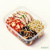 蒸し鶏とおつまみ３種盛り