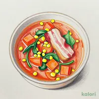 1/2日分の緑黄色野菜が摂れるミネストローネ