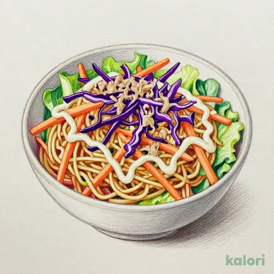 1食分の野菜が摂れる！パリパリ麺のサラダ