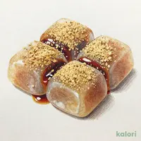 わらび餅~黒蜜入り~ (国産大豆こがしきな粉)