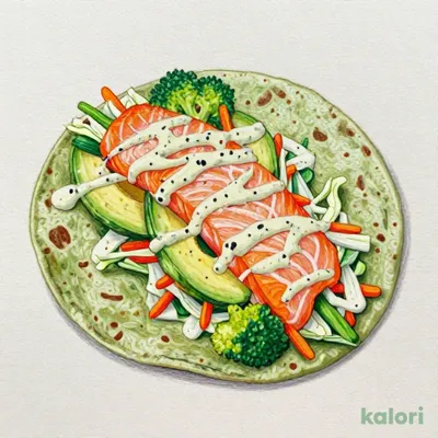 Smoked Salmon and Avocado Tortilla