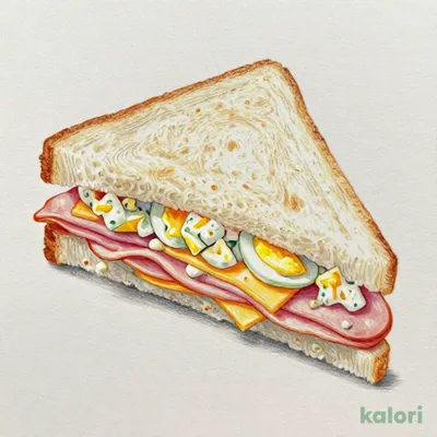 Ham, Cheese, and Egg Sandwich