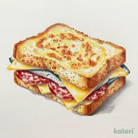 ピリ辛サラミ焼きチーズ