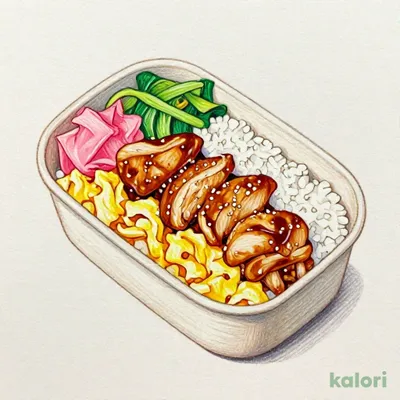 二色そぼろと鶏照焼弁当