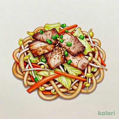 Stir-Fried Udon with Burnt Soy Sauce