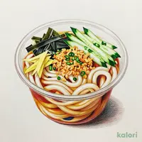冷したぬきうどん