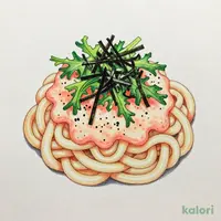 Chilled Mentaiko Cream Udon (Noodle Bowl)