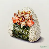 大きなおにぎり　鮭おかか