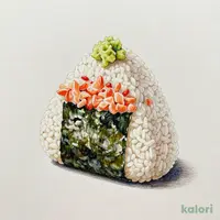 Hand-Rolled Salmon and Mountain Wasabi Rice Ball