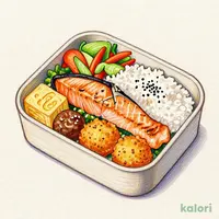 炙り焼き銀鮭　二段幕の内弁当