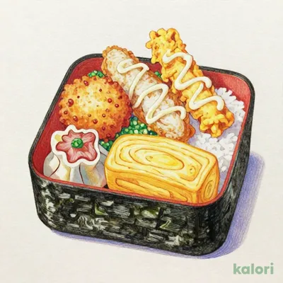 白身フライのり弁当（二段）