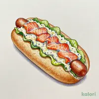 米粉入りシリアルドッグ　スモークサーモン＆サウザンソースポテト