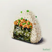 Hand-Rolled Green Onion Miso Rice Ball