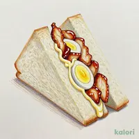 照焼チキンとたまごのサンド