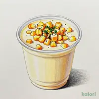 とうもろこしの冷たいクリームスープ