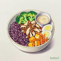 1/3日分緑黄色野菜！ガパオライス風サラダボウル
