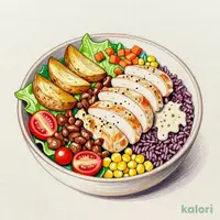 食物繊維が摂れる！タコスミートのサラダボウル