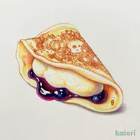 増量　もちもち食感のクレープ　なめらかブルーベリーレアチーズ