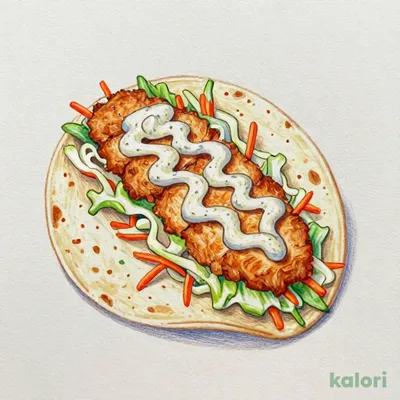 Chicken Katsu & Tartar Sauce Tortilla Wrap