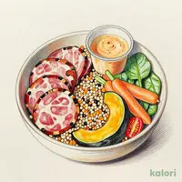 1食分緑黄色野菜!パストラミポークのサラダボウル