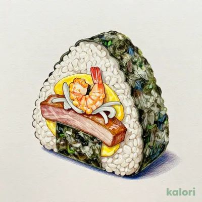 スゴおに　エビかつ丼にぎりました