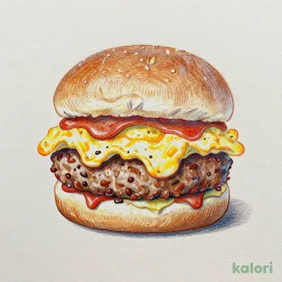 オーロラソースエッグバーガー