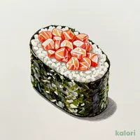 手巻寿司 サーモンたたき