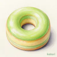 バウムクーヘン (メロン味＆バニラ味)