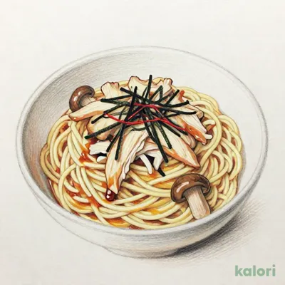 和風仕立て！蒸し鶏ときのこのパスタ