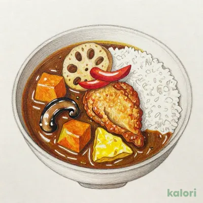 秋の味覚とチキンのスープカレー