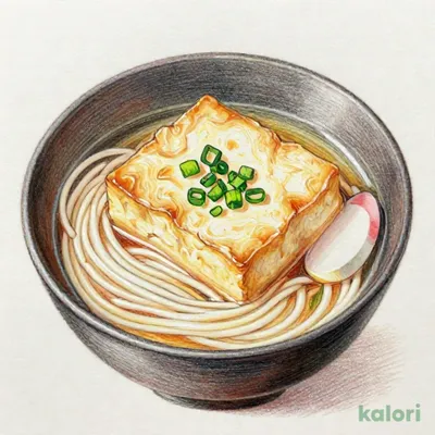 釜炊きお揚げのきつねうどん