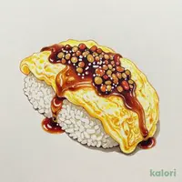 直火で仕上げた天津飯(醤油あん)