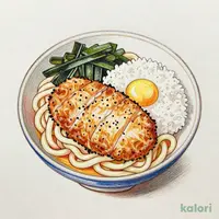 麺と米 ぶっかけうどん&カツ丼
