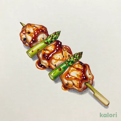 ももアスパラ串