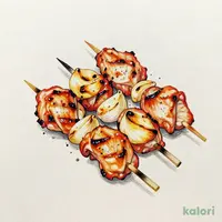 塩ももにんにく串
