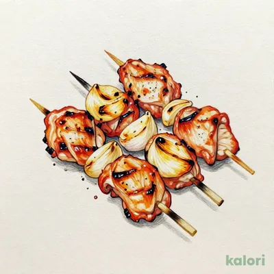 塩ももにんにく串