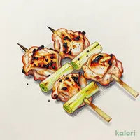 塩ももねぎ串
